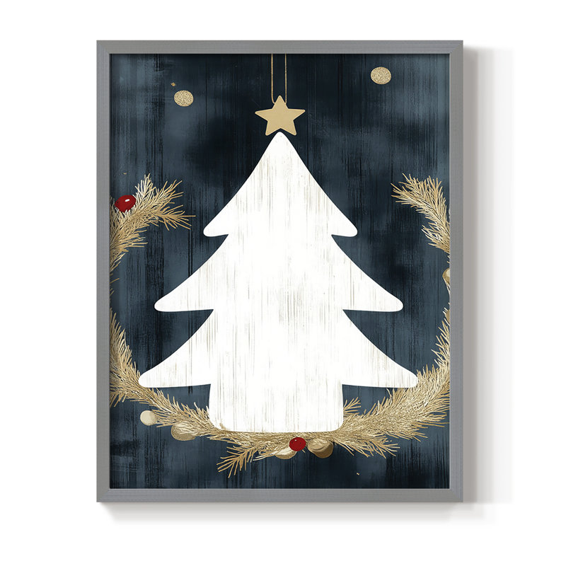 Reproduction encadrée - bois massif, H 30 po x l 24 po, Gris