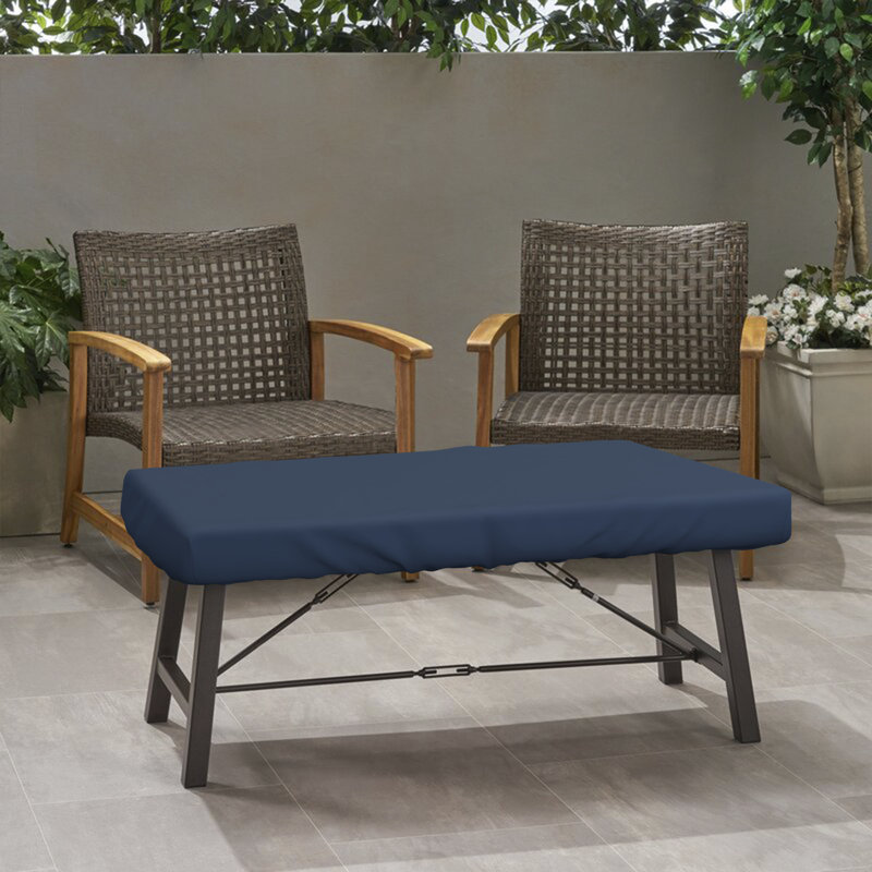 Heavy-Duty Multipurpose Rectangle Patio Table Top Cover, Waterproof Outdoor UV-Resistant Table Cover, 5" H x 85" W x 40" D
