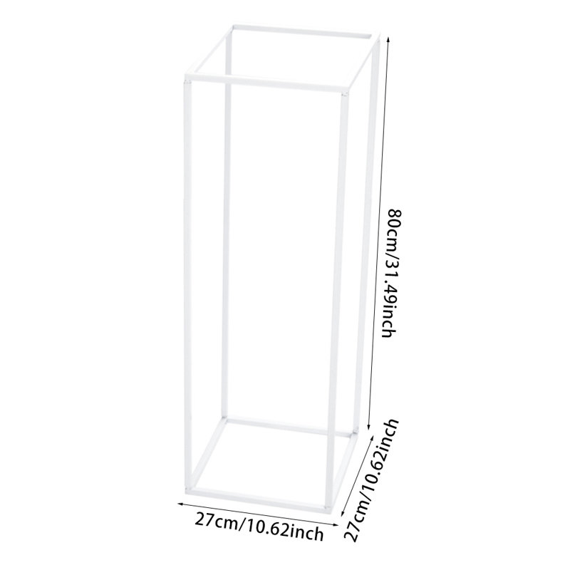 Iron, 80cm H x 27cm W x 27cm D, White