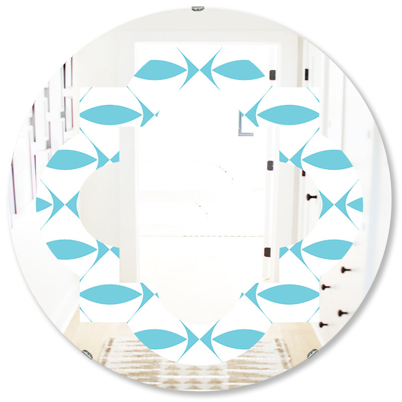 Miroir mural moderne Geometric III, H 31,5 po x l po