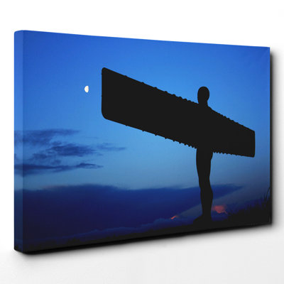 Angel Of The North Newcastle No Frame - Wrapped Canvas