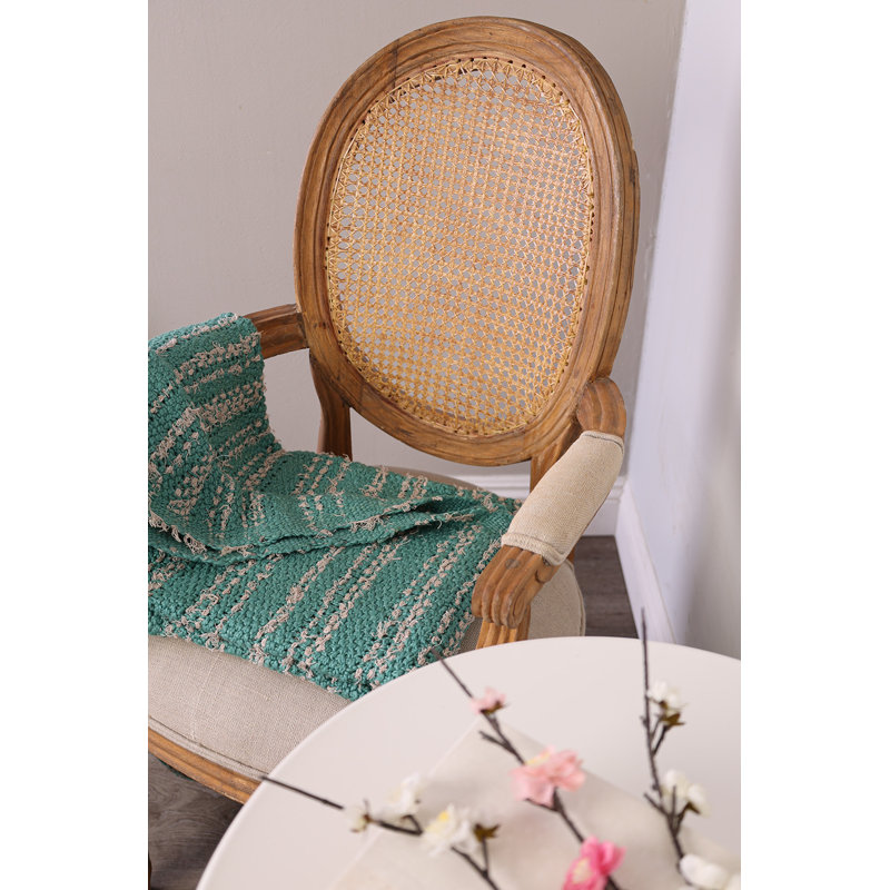 Alcal Knitted Throw Blanket, Teal