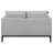 Jared Upholstered Track Arm Loveseat Light Grey