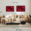 Velours rouge rosé sur toile-102860120