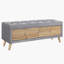 Banc de rangement en lin Devhan-187989174