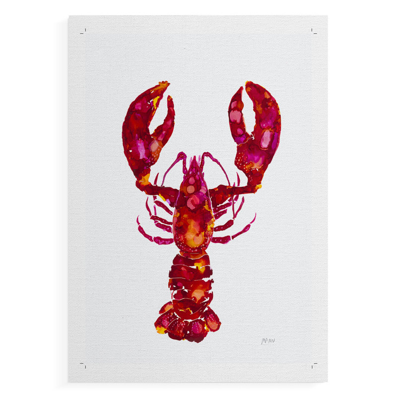 Lobster -Canvas Print Only - NOT FRAMED, 27" H x 18" W