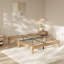 Structure de lit plateforme en bois 11,8 po avec lattes en bois, espace sous le lit 7,5 po, aucun sommier requis, sans bruit-129444471-129444477