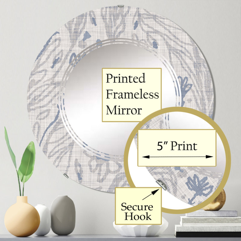 Miroir mural Vintage, 24 po x 24 po