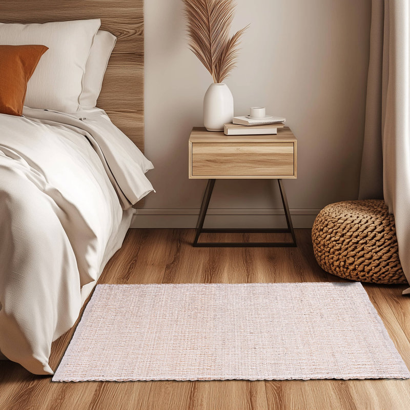 Tapis campagnard en jute et coton Colston, Rectangle 1 pi 8 po x 2 pi 6 po