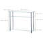 Demya 75cm Glass Top Console Table