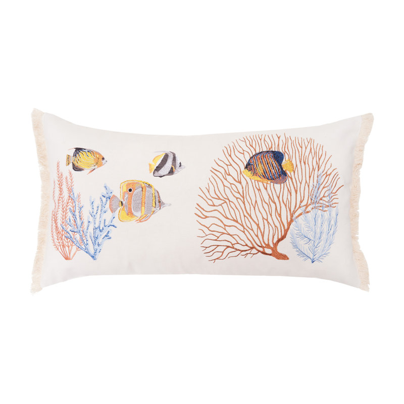 Reef Coral Lumbar Pillow