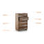 KAVA 5 - Drawer Solid Wood Dresser-748860512