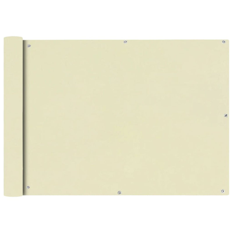 Tissu Oxford Vidaxl, L 196,9 po x P 29,5 po, Crème