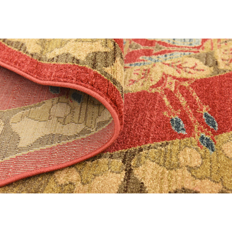 Tapis rouge Moore, Tapis de couloir 2 pi 7 po x 10 pi