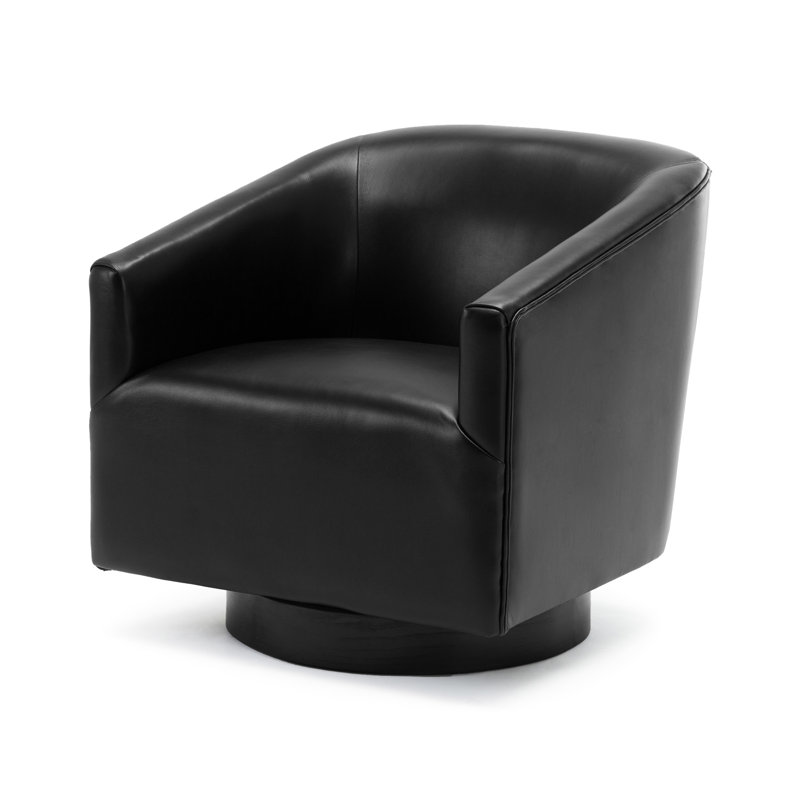 Chaise pivotante Garland, Noir