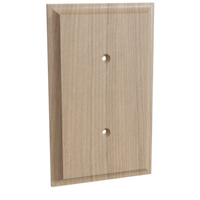 No Subject 4 - Gang Single Blank Standard Wall Plate