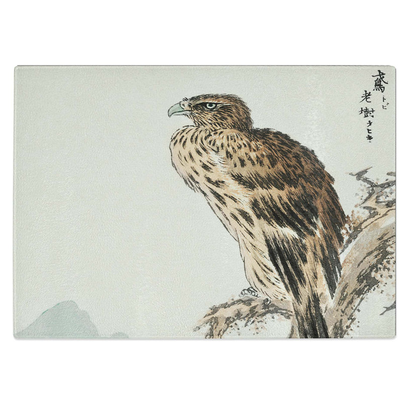 Glass Kite Bird by Numata Kashu Chopping Board, 28.5 cm W x 20 cm L