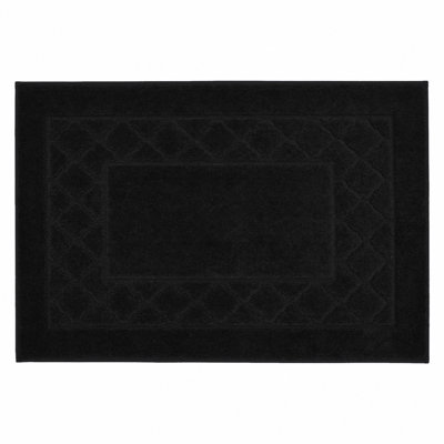 Tapis d'entrée géométrique lavable avec envers antidérapant
