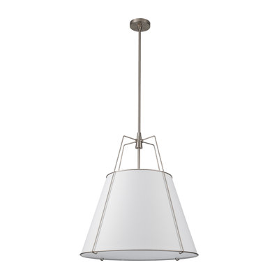 Luminaire suspendu fuselé en lin 4 lumières Nyjel
