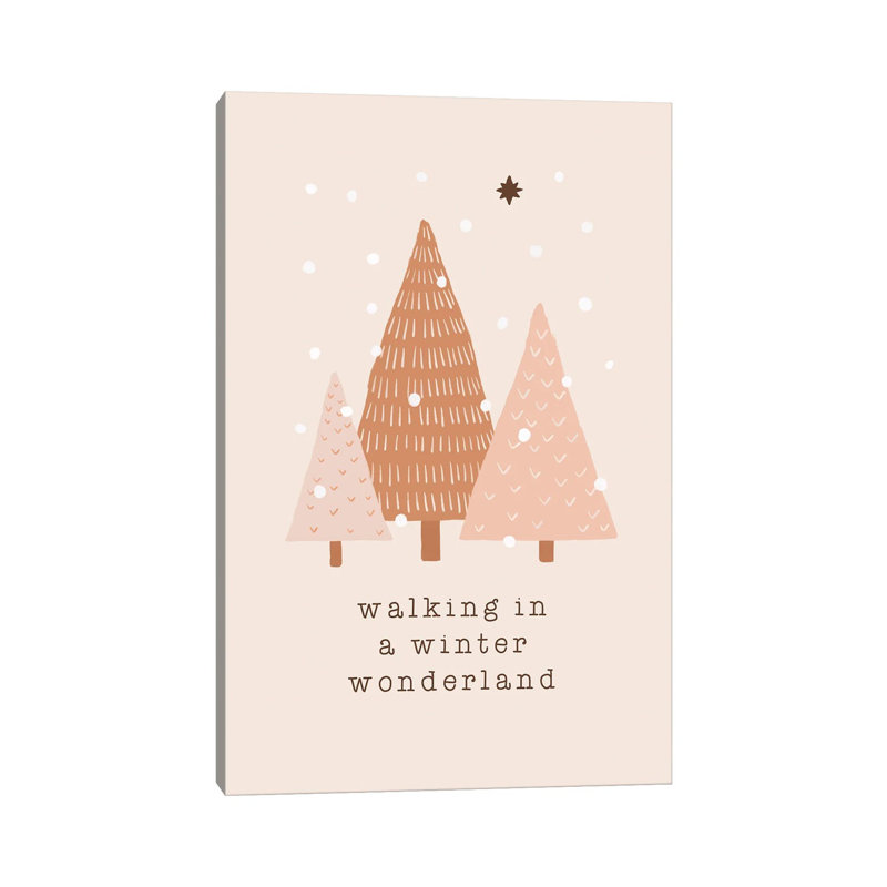 Walking In A Winter Wonderland - Wrapped Canvas Painting, 101.6 cm H x 66.04 cm W x 1.91 cm D