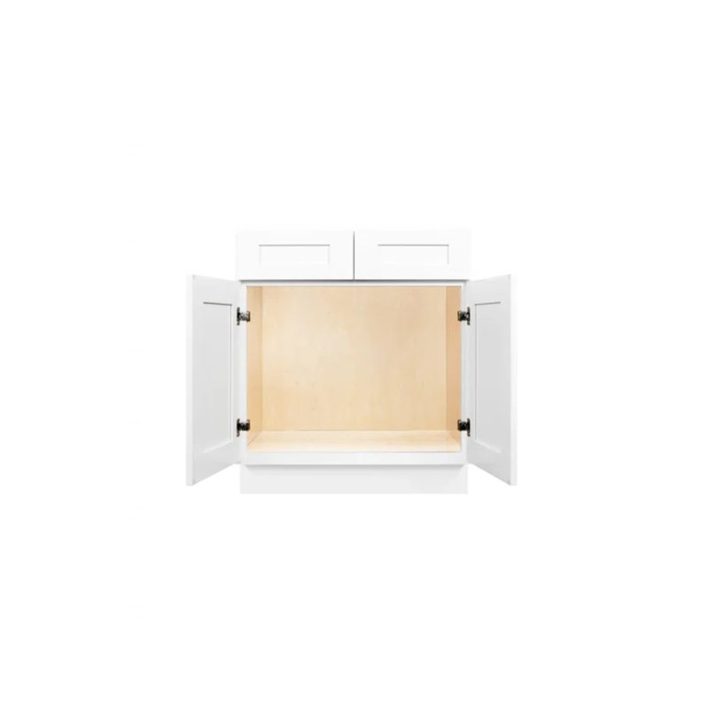 Base de meuble-lavabo simple 36 po seulement en blanc