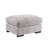 Linen Blend Sectional with 2 Ottomans