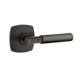 Myles Flat Passage (Hall & Closet) Door Lever with Square Rosette