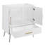 Meuble-lavabo 30 po avec lavabo encastré Novak - blanc éclatant-314483196-313758704
