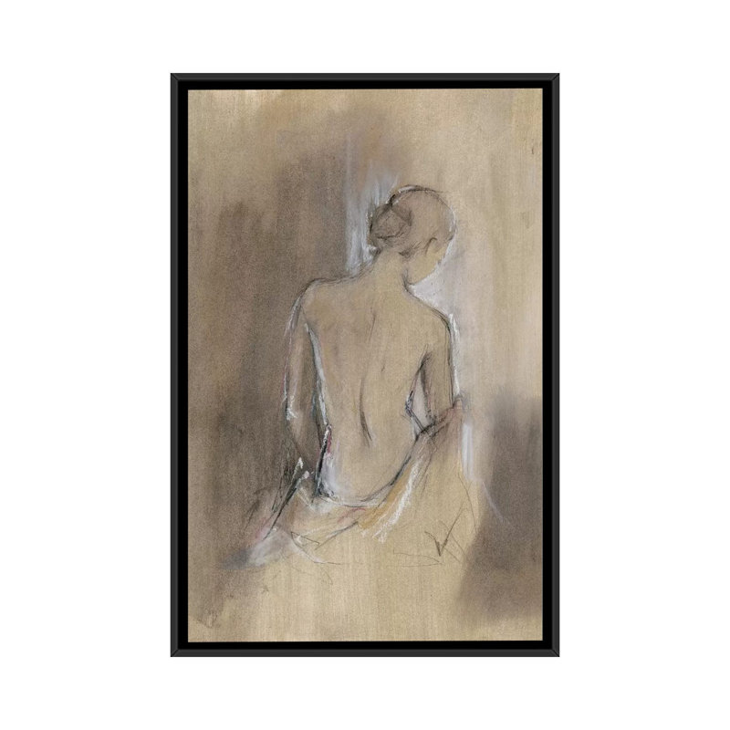 «Contemporary Draped Figure II» par Ethan Harper - reproduction d'art sur toile tendue, H 26 po x l 18 po x P 1,5 po