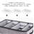 2 Packs Foldable Under Bed Clothes Organizer With Lids, Underbed Storage Bins With Handles And Clear Window (Gray+Light Gray)