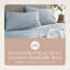 Draps 100% coton biologique Whisper Orgnaics - Draps certifiés biologiques GOTS avec une densité de tissage de 500 fils et un tissage en satin de coton douillet à chaque lavage - Ensemble de luxe 4 pièces (poudre, double)-252166162-252166249