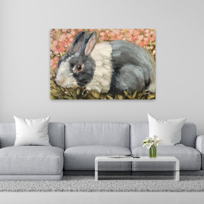 Mignon comme un bouton, lapin contemporain, art floral printanier