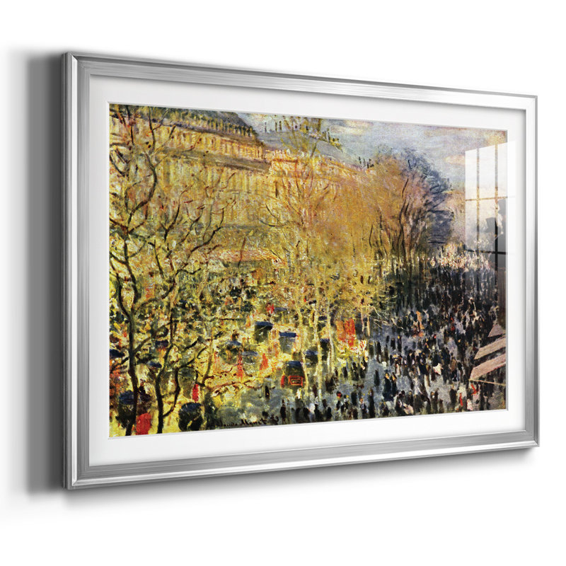 Boulevard des Capucines à Paris, H 27 po x l 39 po x P 1,5 po, Argent