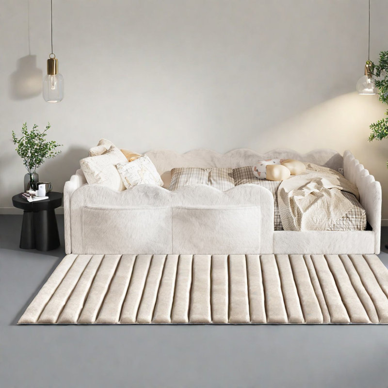 Chambre d'enfant moderne rembourrée en bois et bois aggloméré
