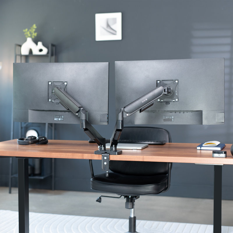 VIVO Mechanical Spring Dual Monitor Desk Mount (STAND-V002O)