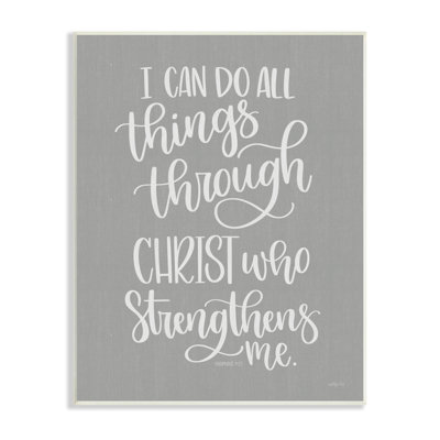 «Can Do All Things Through Christ»