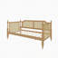 Lit de jour simple en rotin avec 2 tiroirs pour un espace limité, chambre d'amis, aucun sommier nécessaire