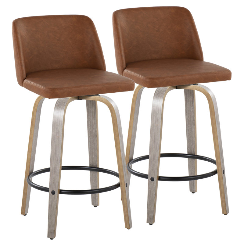 Tabouret de comptoir pivotant 26 po Camel