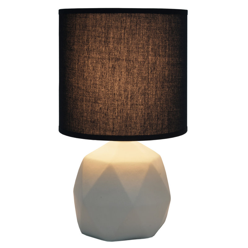 Geometric Concrete Lamp, Black