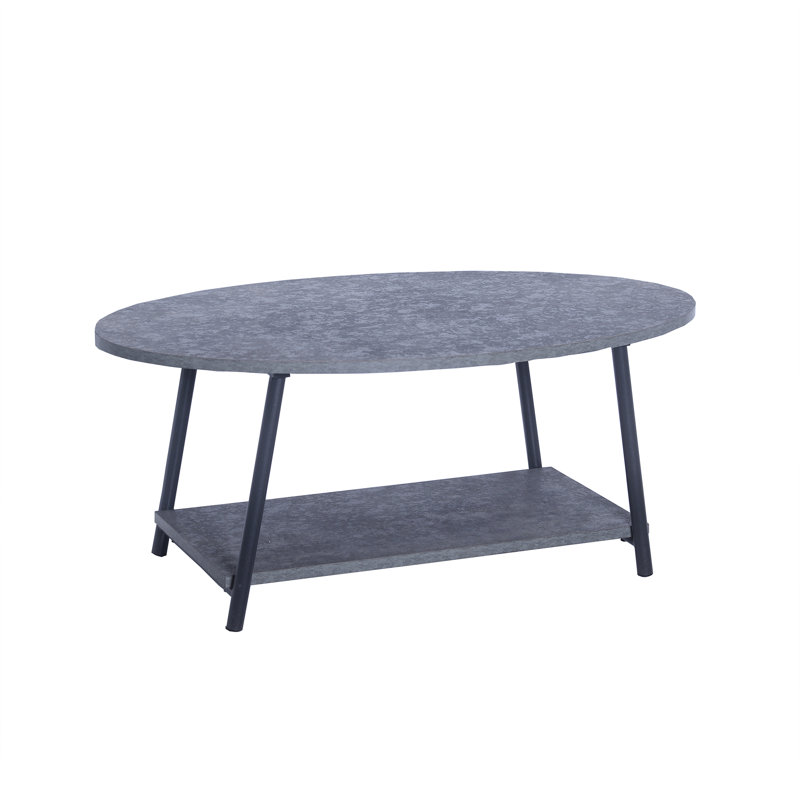 Table basse ovale à 2 niveaux Coast, Gris
