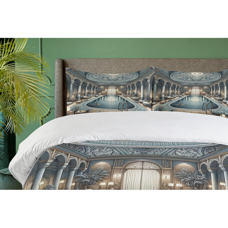 Art Nouveau Duvet Cover, King Duvet Cover + 2 Standard Shams