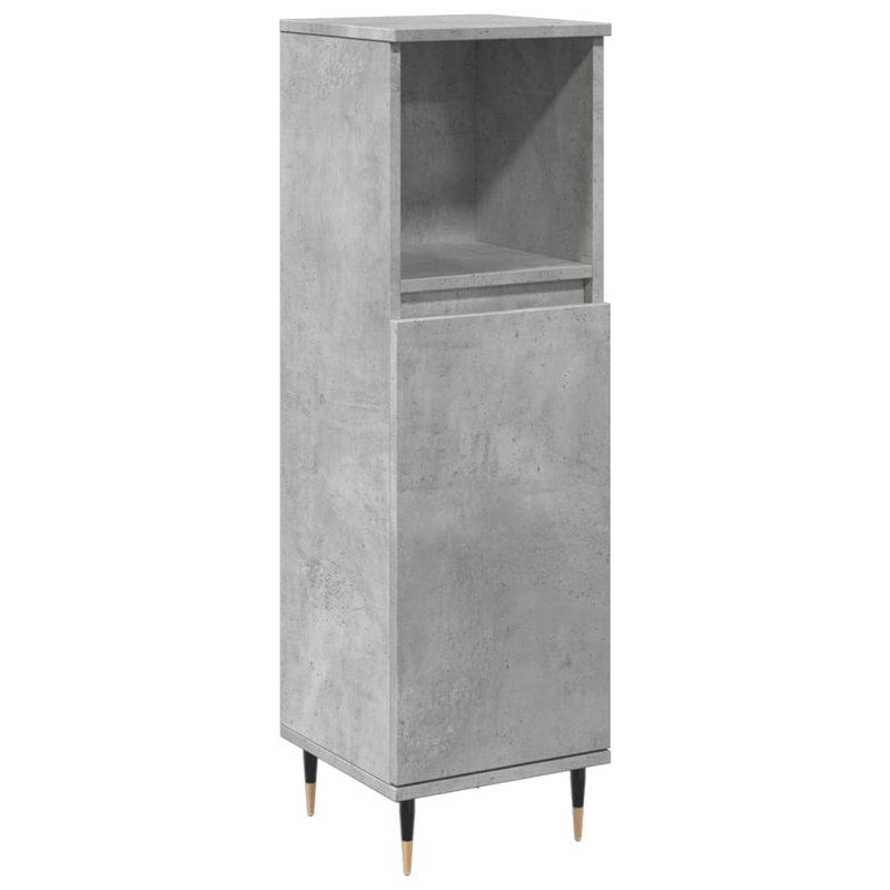 Sayde Freestanding Bathroom Cabinet, Concrete Grey