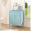Armoire de rangement verrouillable en métal à 2 portes, armoire industrielle robuste à 3 niveaux avec tablettes amovibles, rangement polyvalent facile à assembler pour le bureau à domicile-648238052