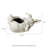 14.25"L MGO Rabbit Statue Planter