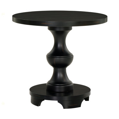 Caesar Traditional Round Pedestal End Table