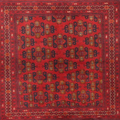 Tapis rouge à motif sud-ouest