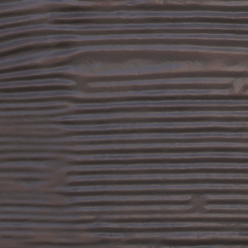 Planche de poutre en faux bois Endurathane sablé, H 4 po x l 120 po x P 1 po, Sangria