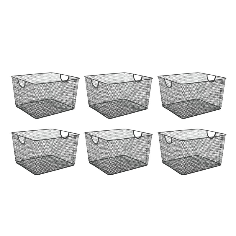 Ensemble de panier supérieur en fil de cuisine, Noir, H 8,8 po x l 14 po x P 10 po
