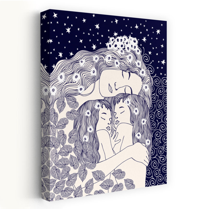 Print, 45.72 cm H x 30.48 cm W, Blue/White