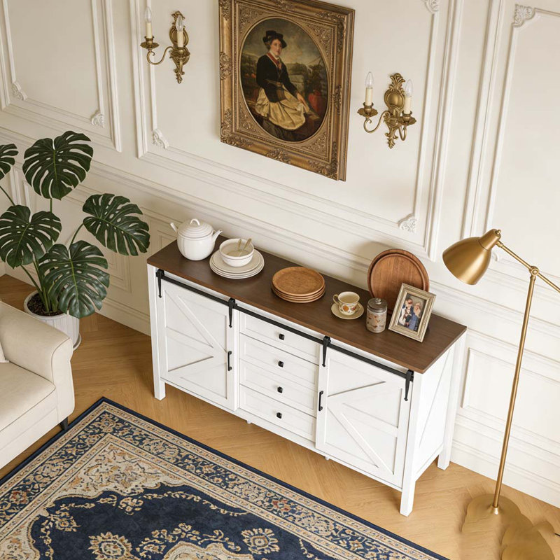 Armoire à café, buffet avec tiroirs